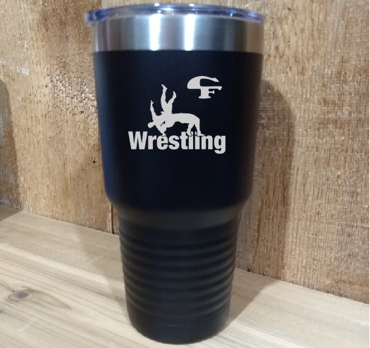 CF Wrestling Tumbler | Cedar Falls Laser Engraving, LLC