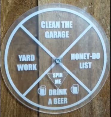 Drink Beer Chore Wheel 